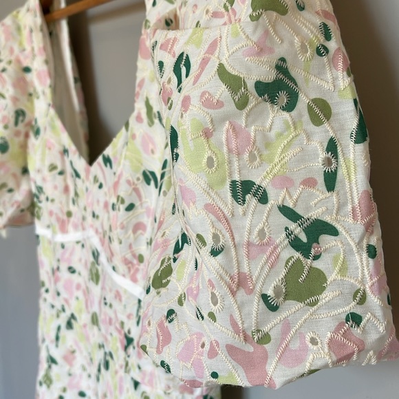 Adelyn Rae Felicia Eyelet Midi Dress in size S. New with tags. - Picture 6 of 13